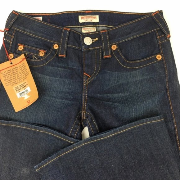 True Religion Dark Wash Carrie Flared Jeans NWT - Picture 2 of 11